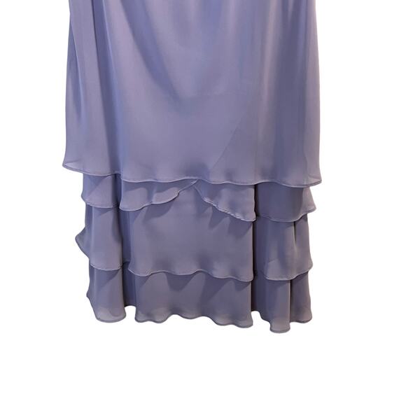 SL Fashions NY, Gray, Tier Beaded Neckline, Women's 10 Dress - Picture 9 of 13